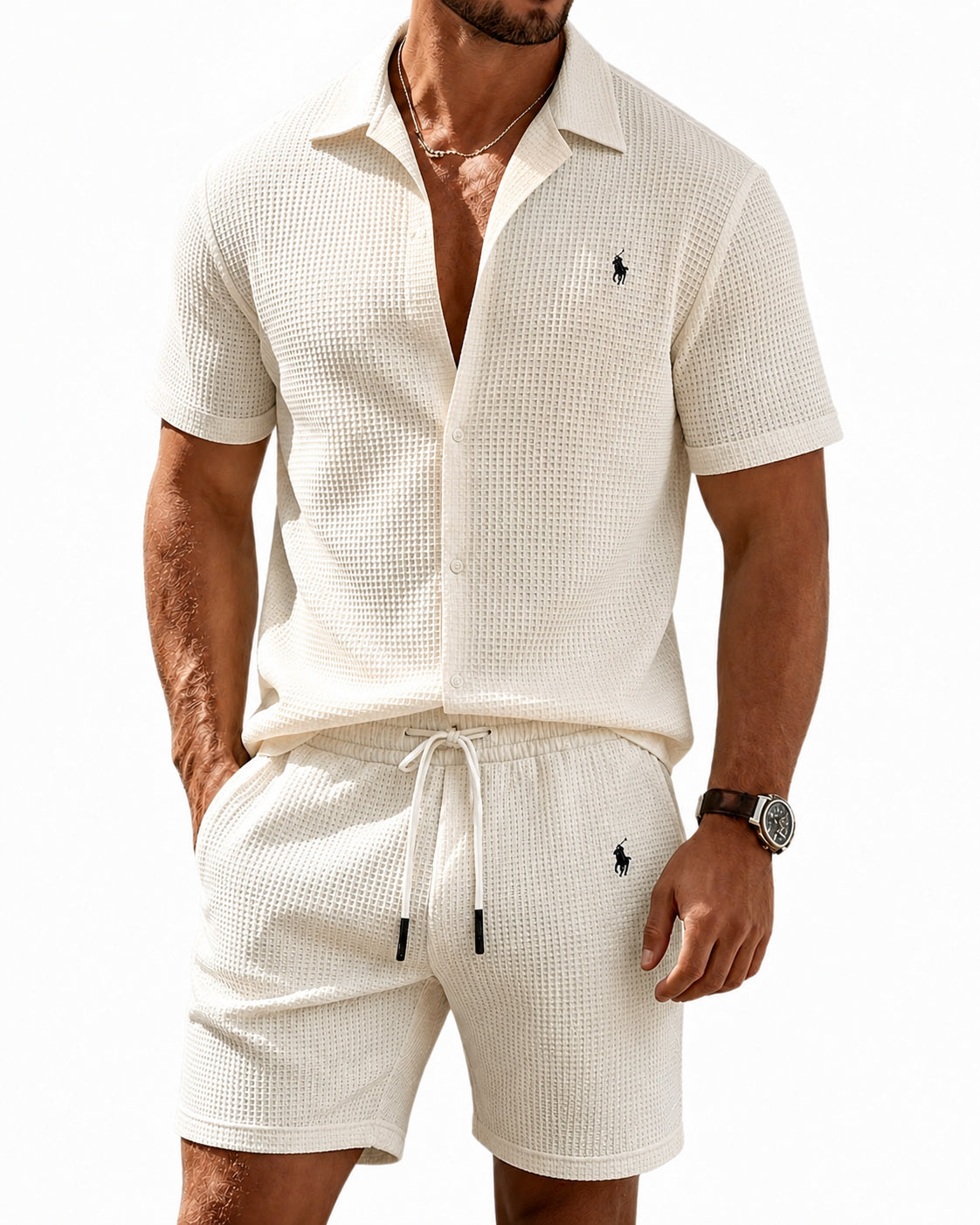 Coastal Waffle Knit Resort Set