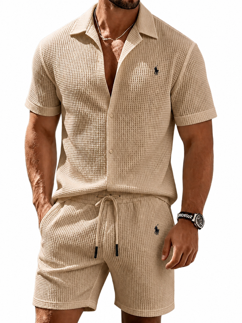 Coastal Waffle Knit Resort Set