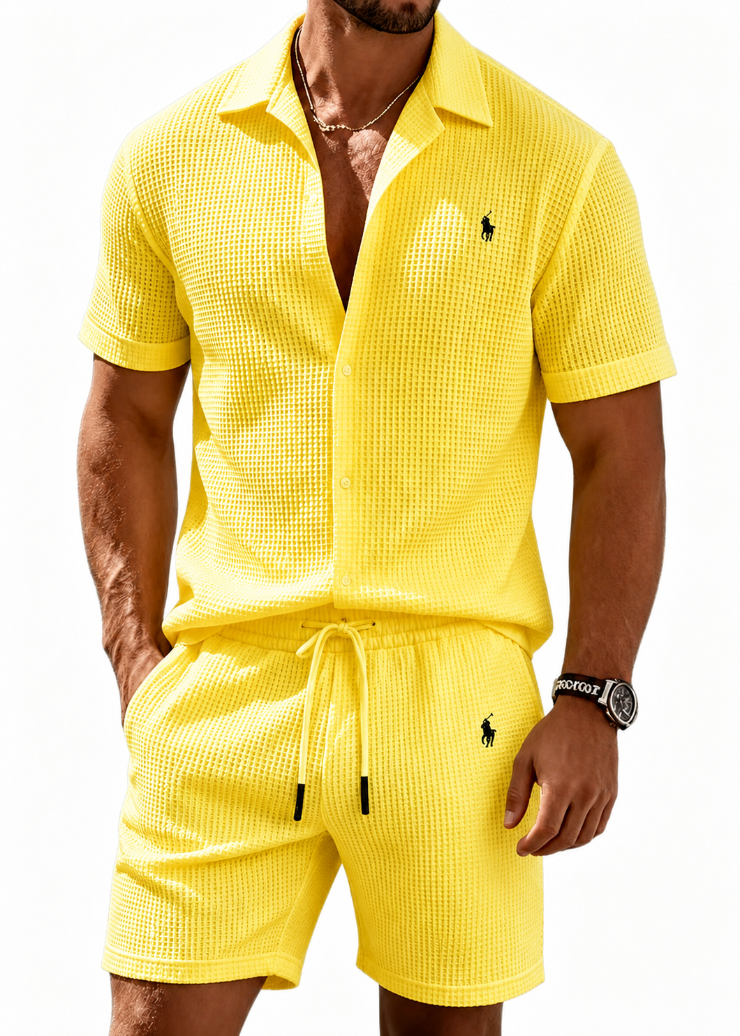 Coastal Waffle Knit Resort Set